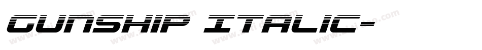 Gunship Italic字体转换
